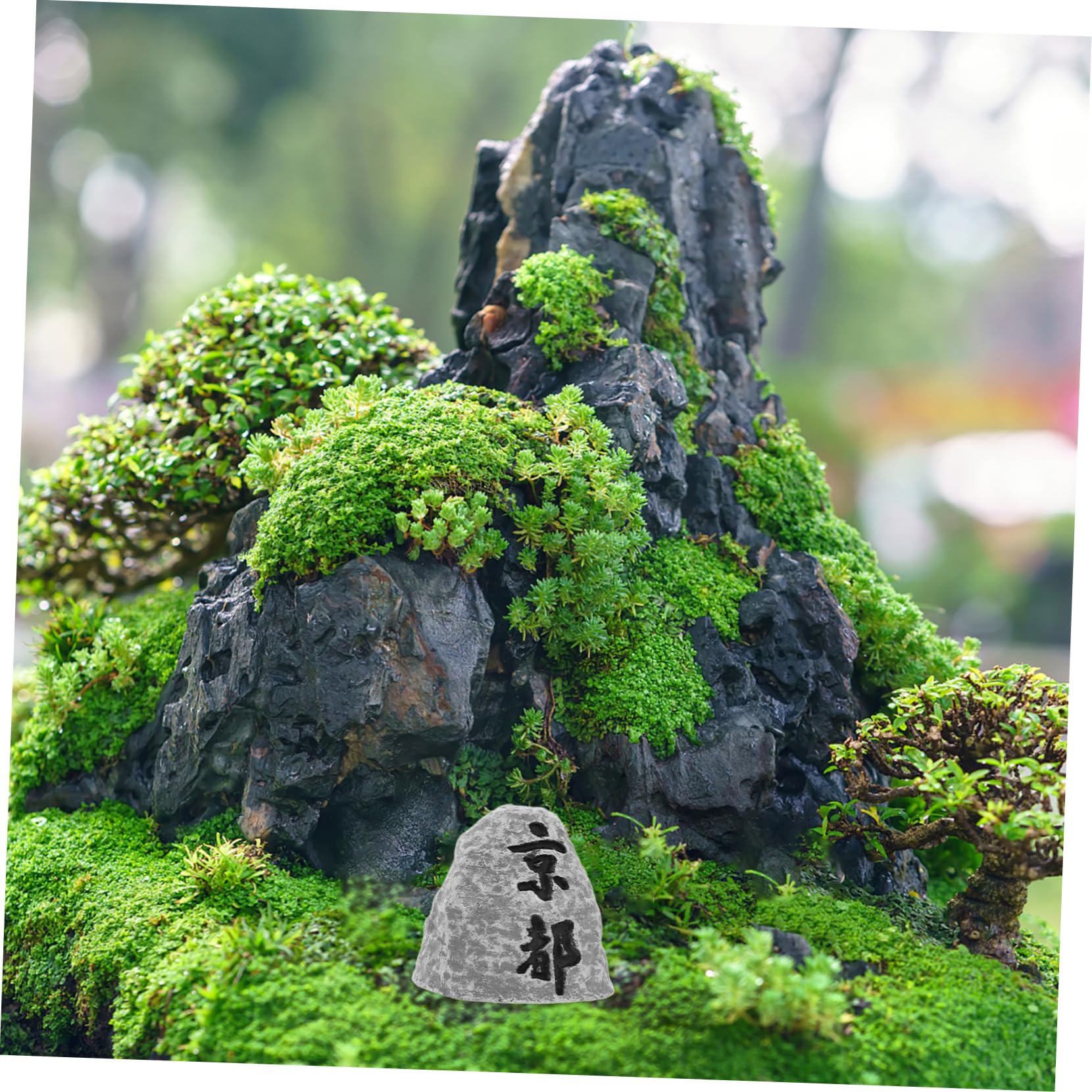 Amazon.com: SUPVOX Stone Monument Statue Japanese Garden Decor